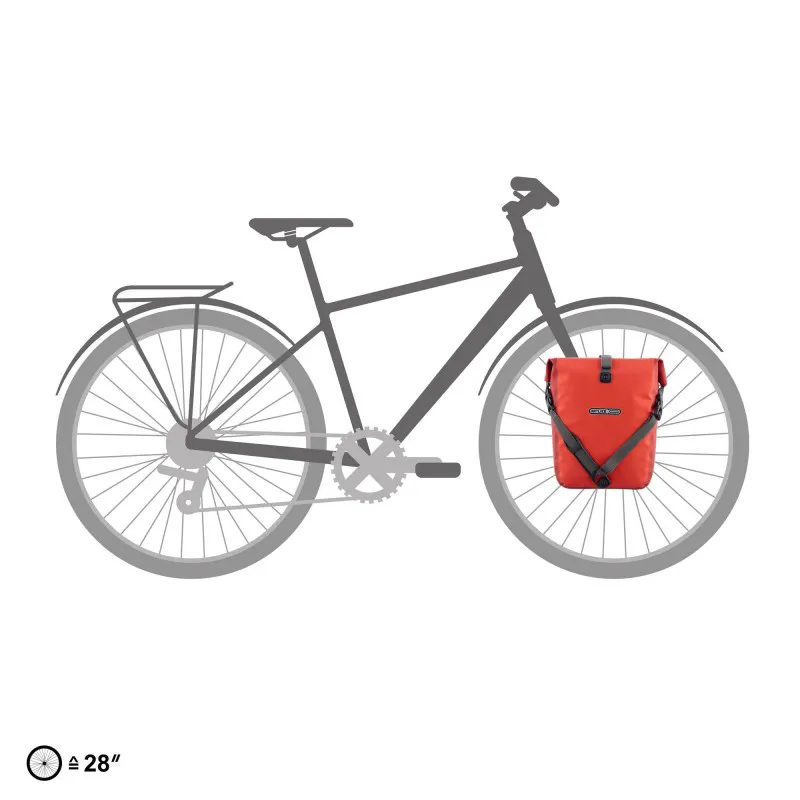 ORTLIEB Sport Roller Plus 14.5L Pannier Bag in Red